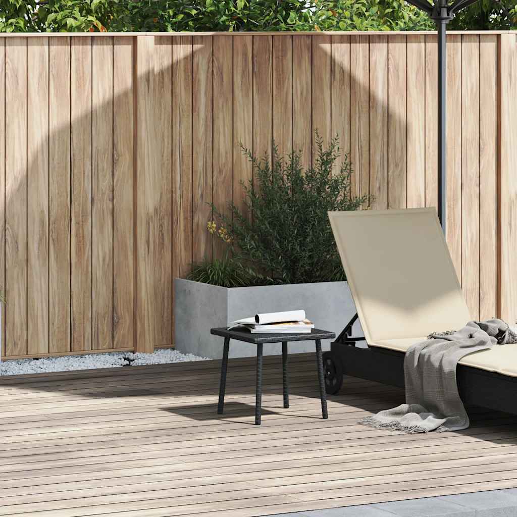 Tuin salontafel rechthoekig 40x40x37 cm poly rattan zwart is nu te koop bij PeponiXL, paradijselijk wonen!