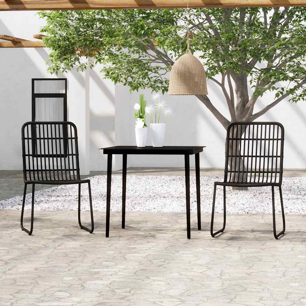 3-delige Tuinset zwart is nu te koop bij PeponiXL, paradijselijk wonen!