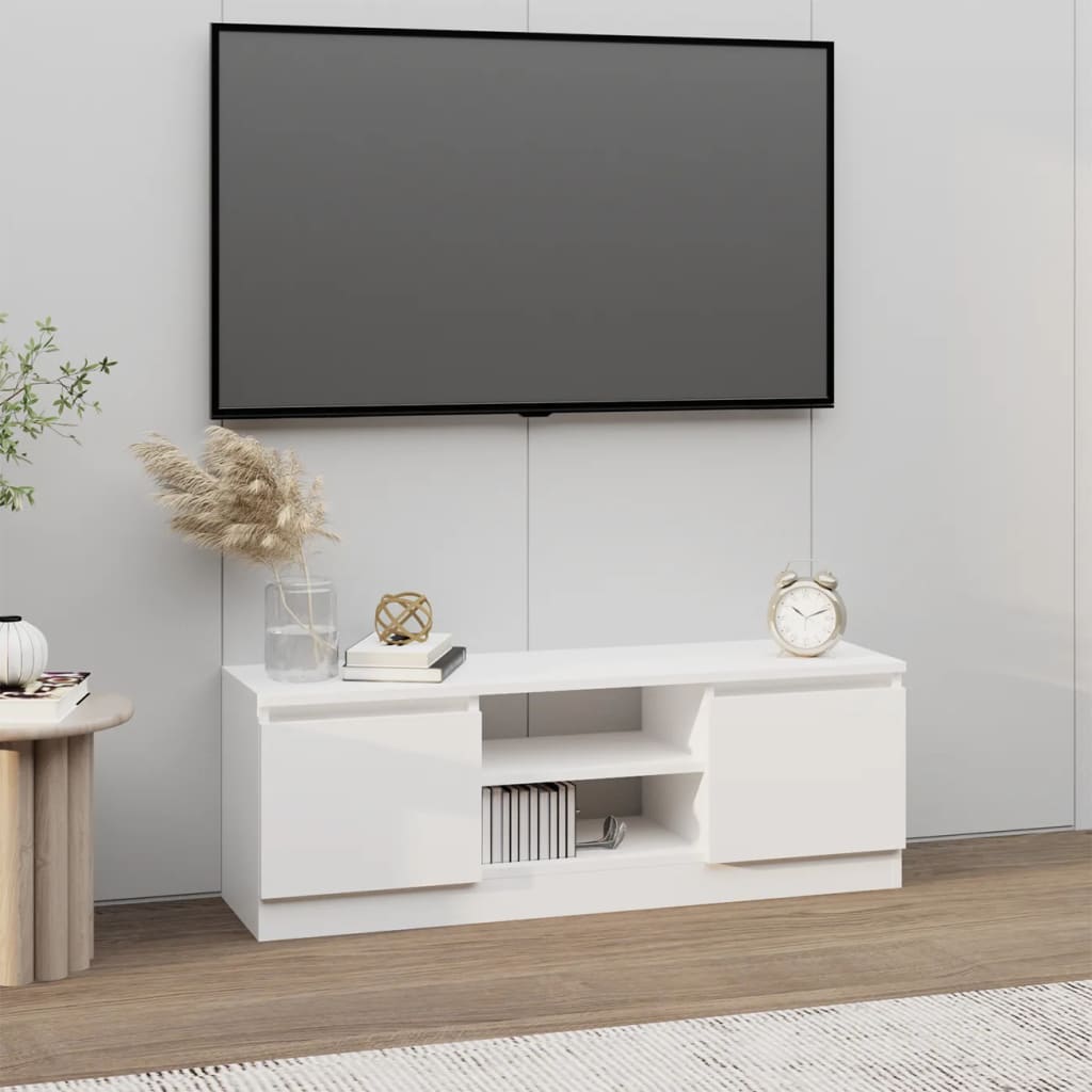 Tv-meubel met deur 102x30x36 cm wit is nu te koop bij PeponiXL, paradijselijk wonen!