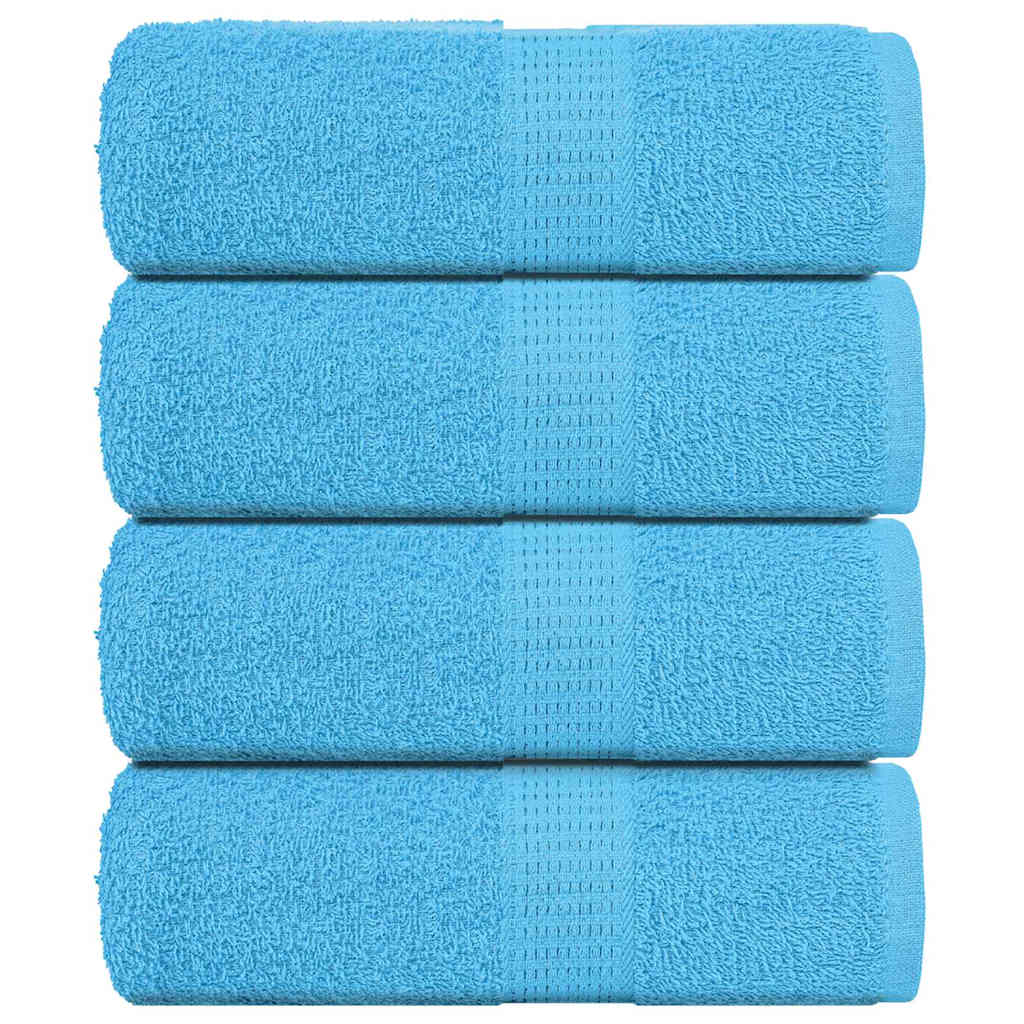 Washandjes FROGN 4 st 30x30 cm 360 g/m² turquoise is nu te koop bij PeponiXL, paradijselijk wonen!