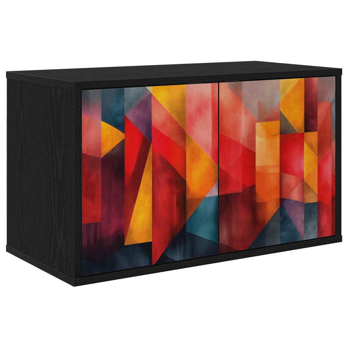 Wandgemonteerd tv-meubel HEESCH 69 x 33 x 40 cm Zwart eiken is nu te koop bij PeponiXL, paradijselijk wonen!