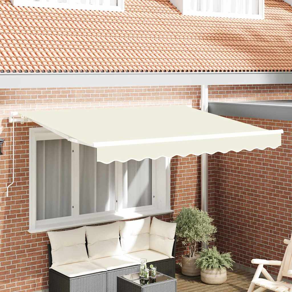 Inklapbaar Zonnescherm Crème 300 x 200 cm Stof is nu te koop bij PeponiXL, paradijselijk wonen!