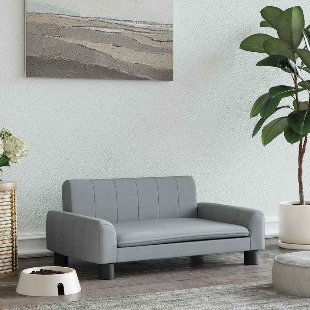 Hondenmand 70x45x30 cm stof lichtgrijs is nu te koop bij PeponiXL, paradijselijk wonen!