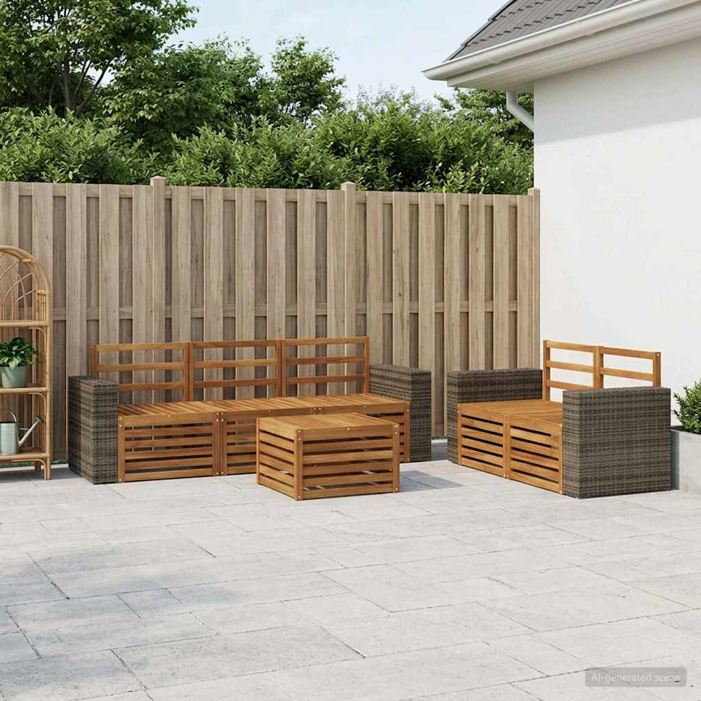 Sofa-Sets Massief Acaciahout is nu te koop bij PeponiXL, paradijselijk wonen!