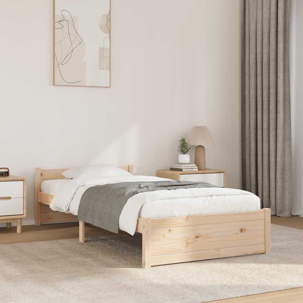Bedframe massief hout 100x200 cm is nu te koop bij PeponiXL, paradijselijk wonen!