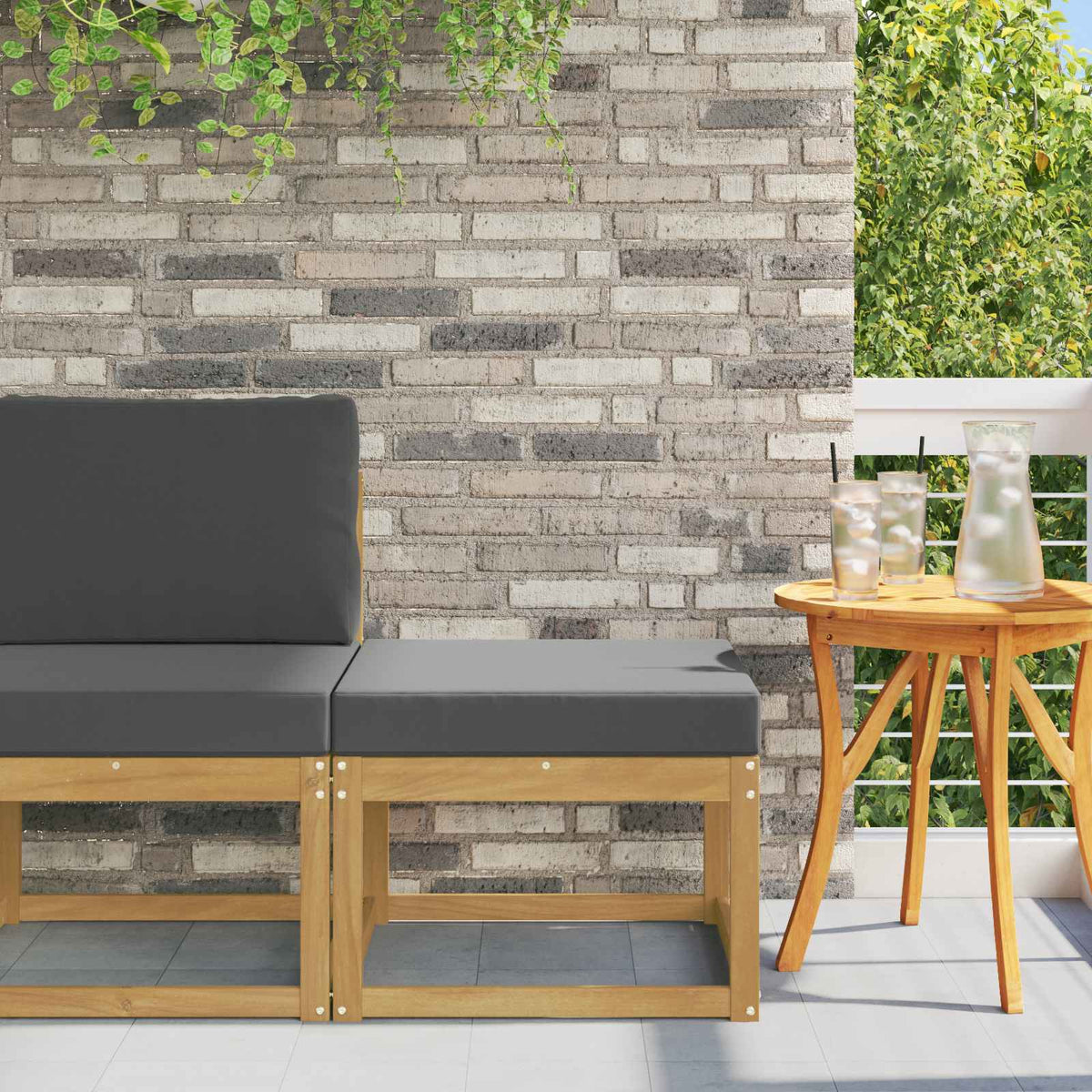 Outdoor Hocker Massief Acaciahout Wit is nu te koop bij PeponiXL, paradijselijk wonen!
