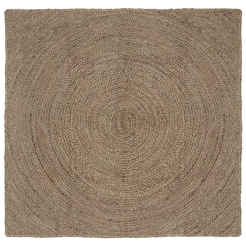 Vloerkleden Vierkant Grijs 120 x 120 cm Jute is nu te koop bij PeponiXL, paradijselijk wonen!