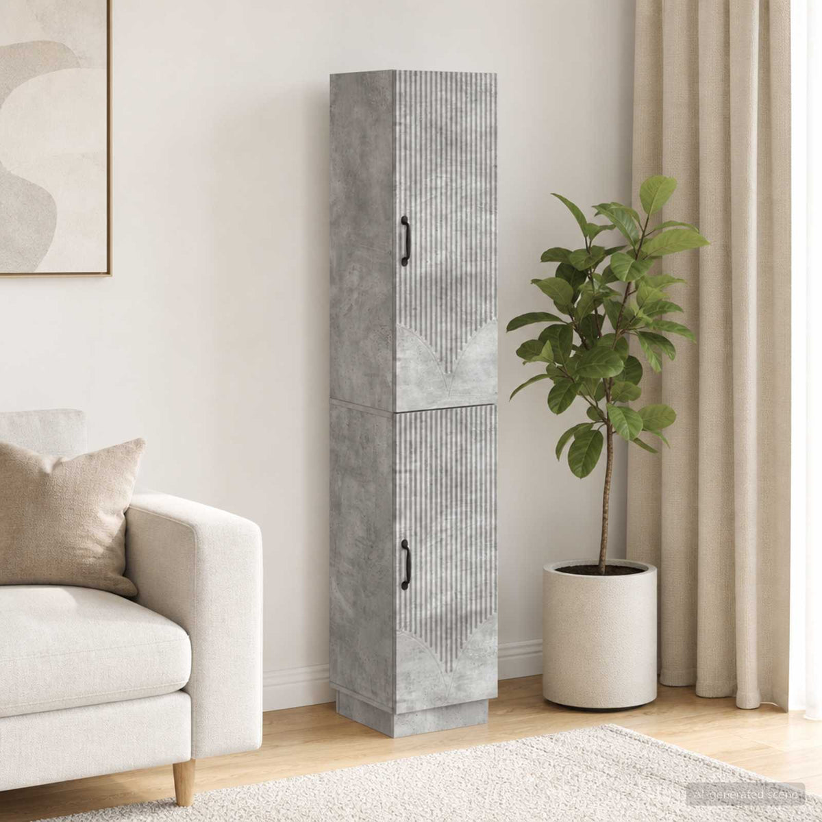 Kastenset 2 pcs Betongrijs Bewerkt hout is nu te koop bij PeponiXL, paradijselijk wonen!