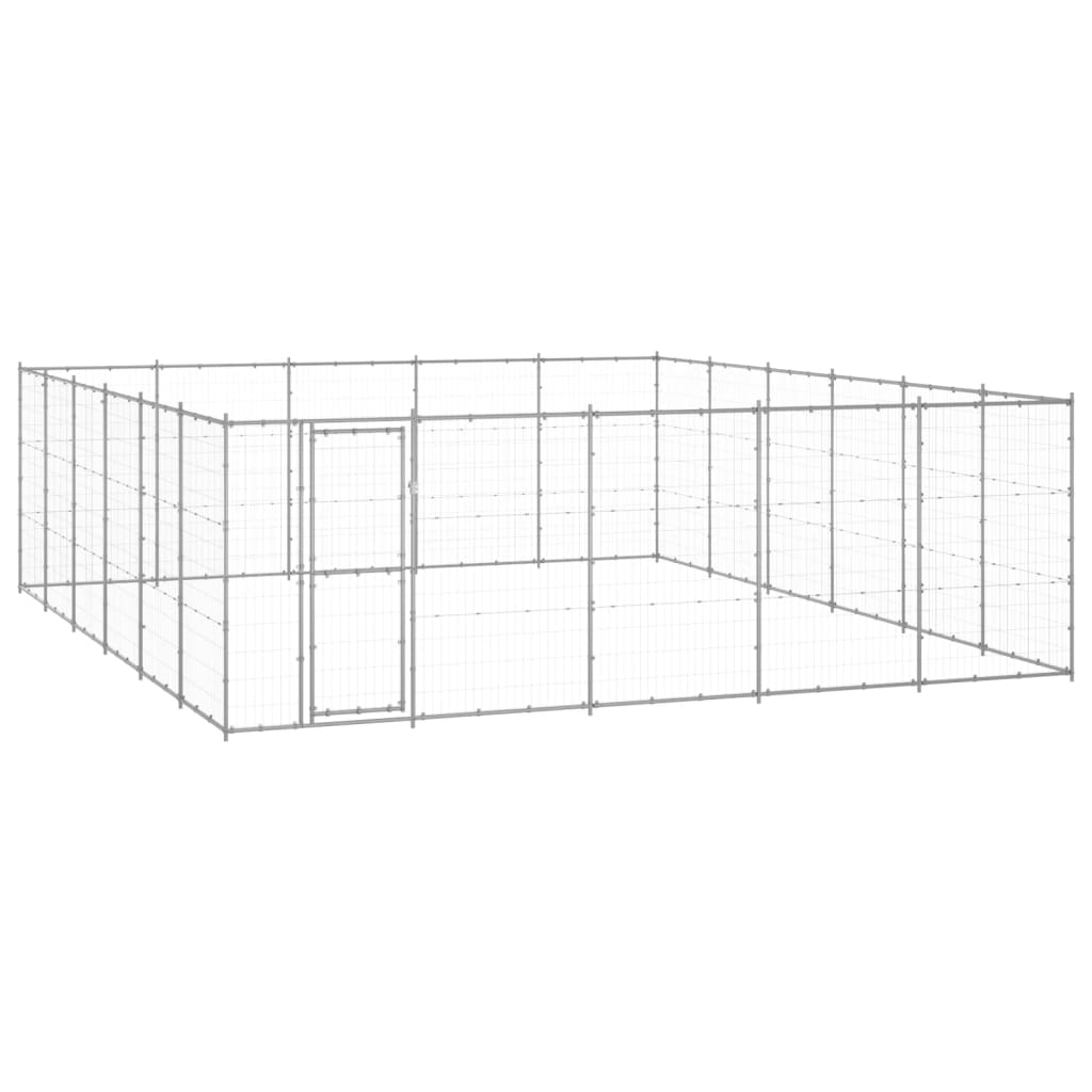 Hondenkennel 36,3 m² gegalvaniseerd staal is nu te koop bij PeponiXL, paradijselijk wonen!