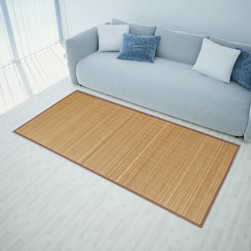 Tapijt rechthoekig 80x300 cm bamboe bruin is nu te koop bij PeponiXL, paradijselijk wonen!