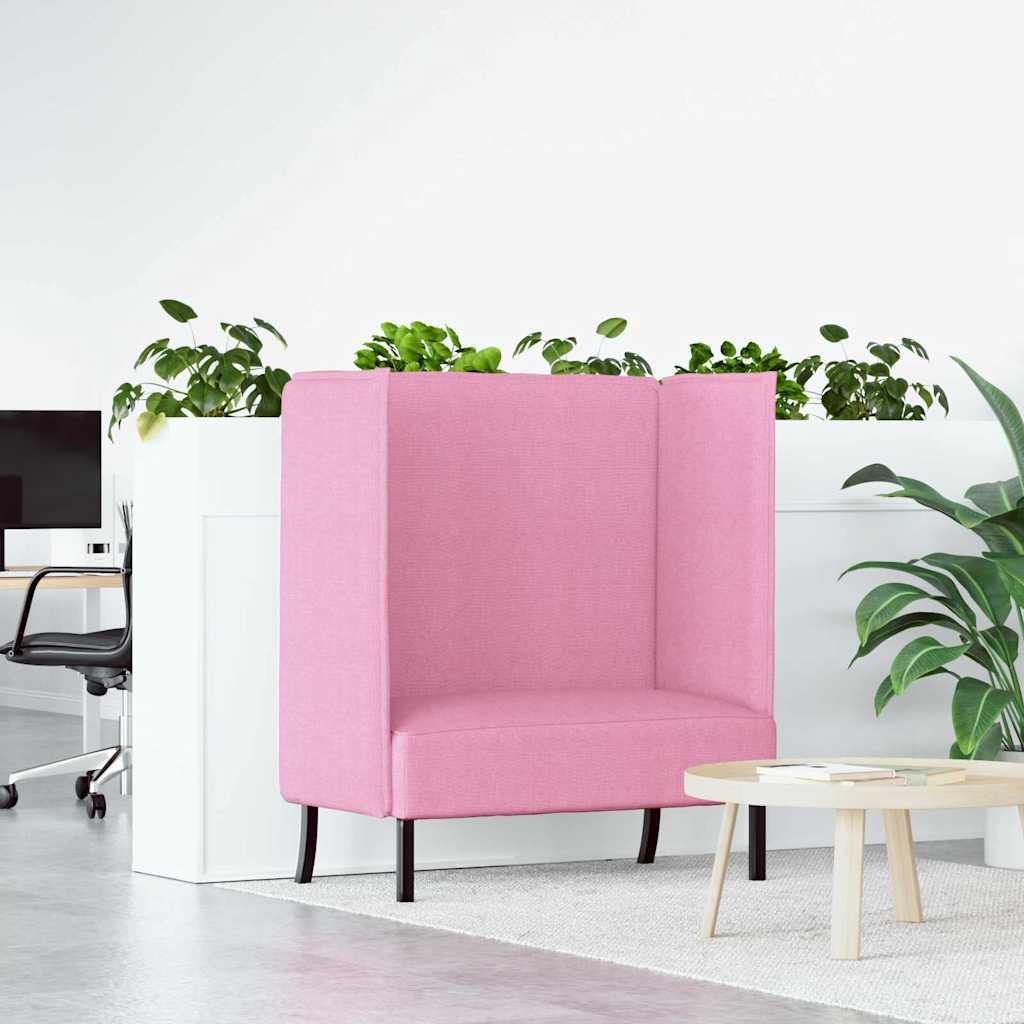 Hoge Rug Bank 101cm Roze Stof is nu te koop bij PeponiXL, paradijselijk wonen!