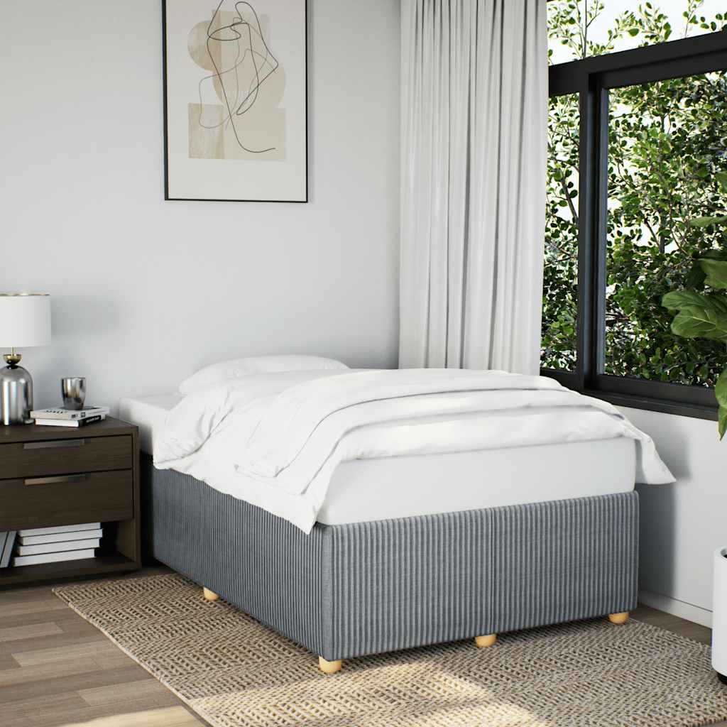 Bedframe zonder matras 120x200 cm stof lichtgrijs is nu te koop bij PeponiXL, paradijselijk wonen!