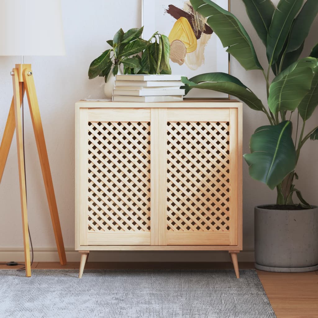 Kastdeuren met latwerk 2 st 39,5x69 cm massief grenenhout is nu te koop bij PeponiXL, paradijselijk wonen!