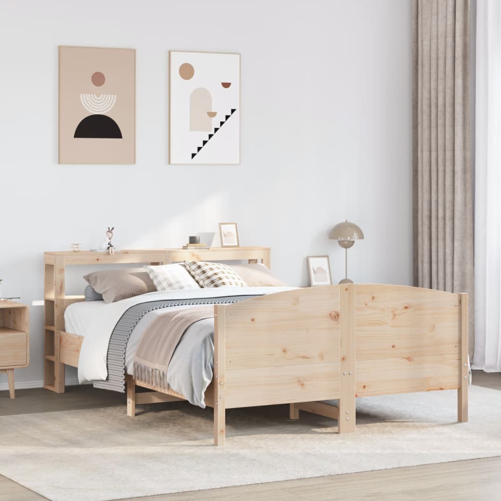 Bedframe zonder matras massief grenenhout 140x190 cm is nu te koop bij PeponiXL, paradijselijk wonen!