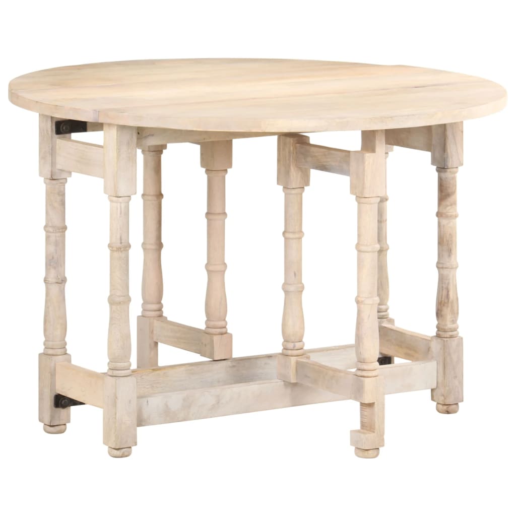 Eettafel rond 110x76 cm massief mangohout is nu te koop bij PeponiXL, paradijselijk wonen!