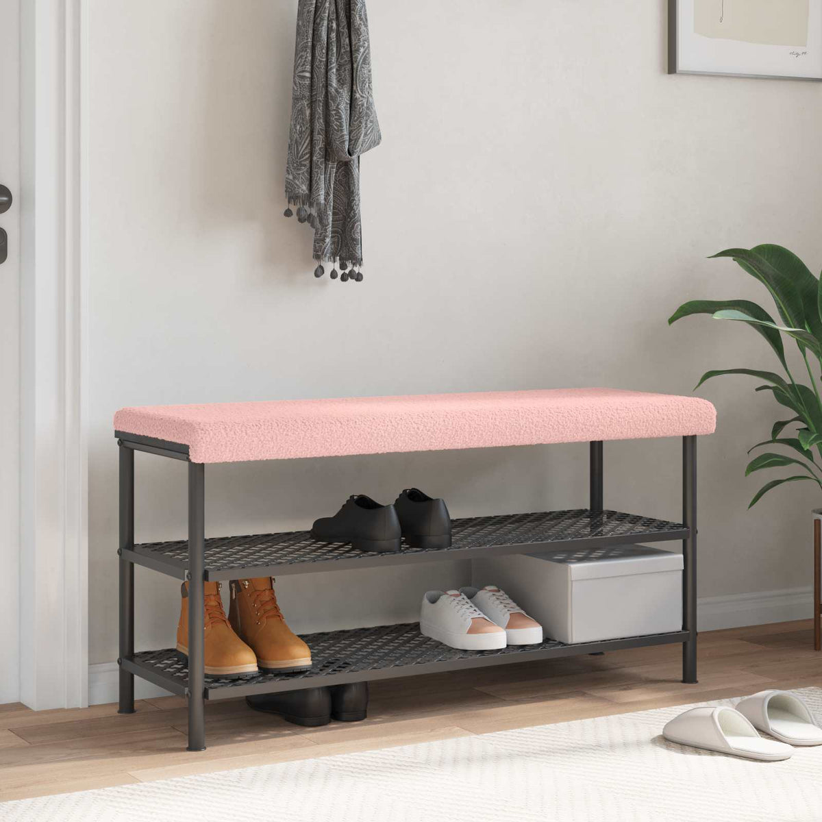 Bankkussen Sherpa Stof Roze Diepte 35 cm is nu te koop bij PeponiXL, paradijselijk wonen!