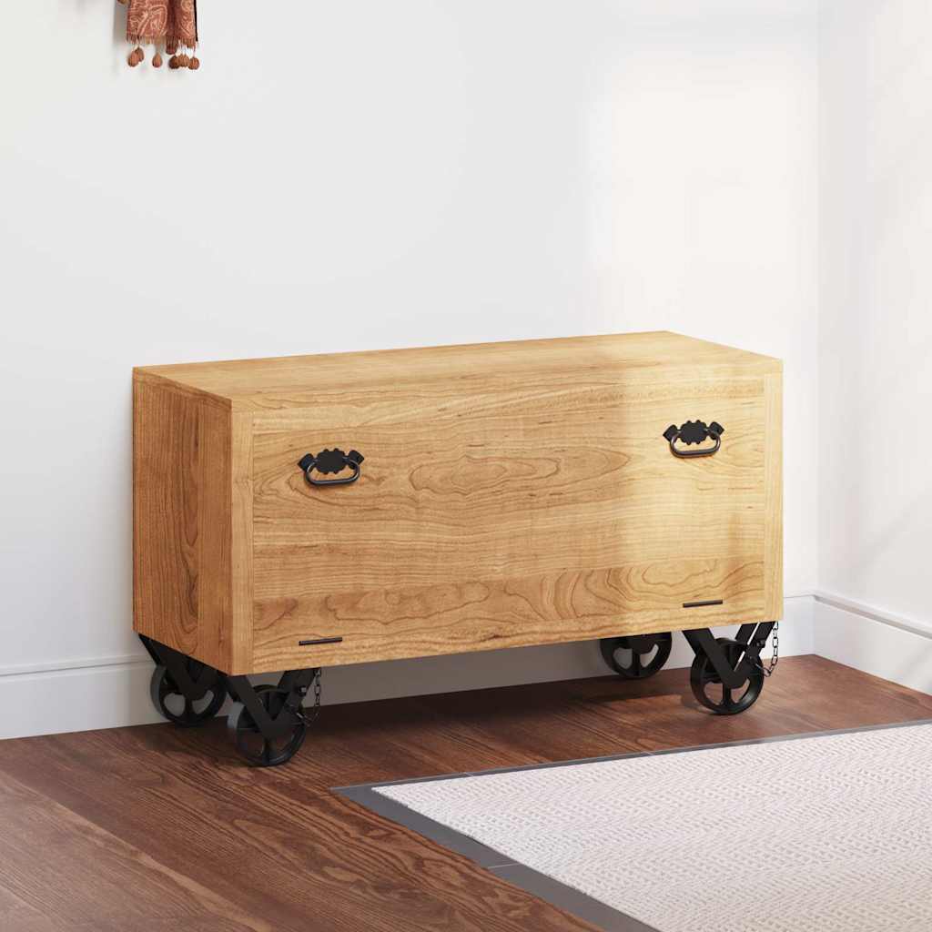 Schoenenkast 86x35x55 cm massief mangohout is nu te koop bij PeponiXL, paradijselijk wonen!