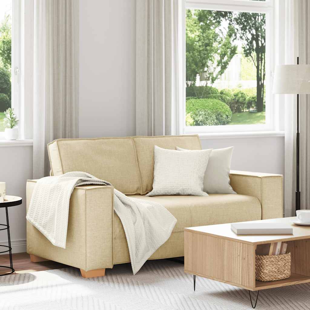 2-zitsbank Crème 160x78x84 cm Stof is nu te koop bij PeponiXL, paradijselijk wonen!