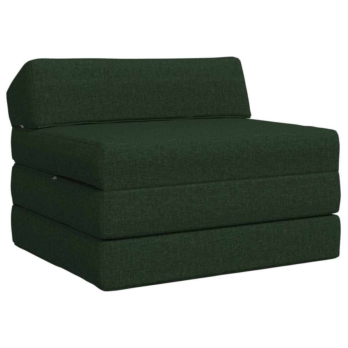 Vouwbare Bankbed Donkergroen 200 x 70 x 10 cm Stof is nu te koop bij PeponiXL, paradijselijk wonen!