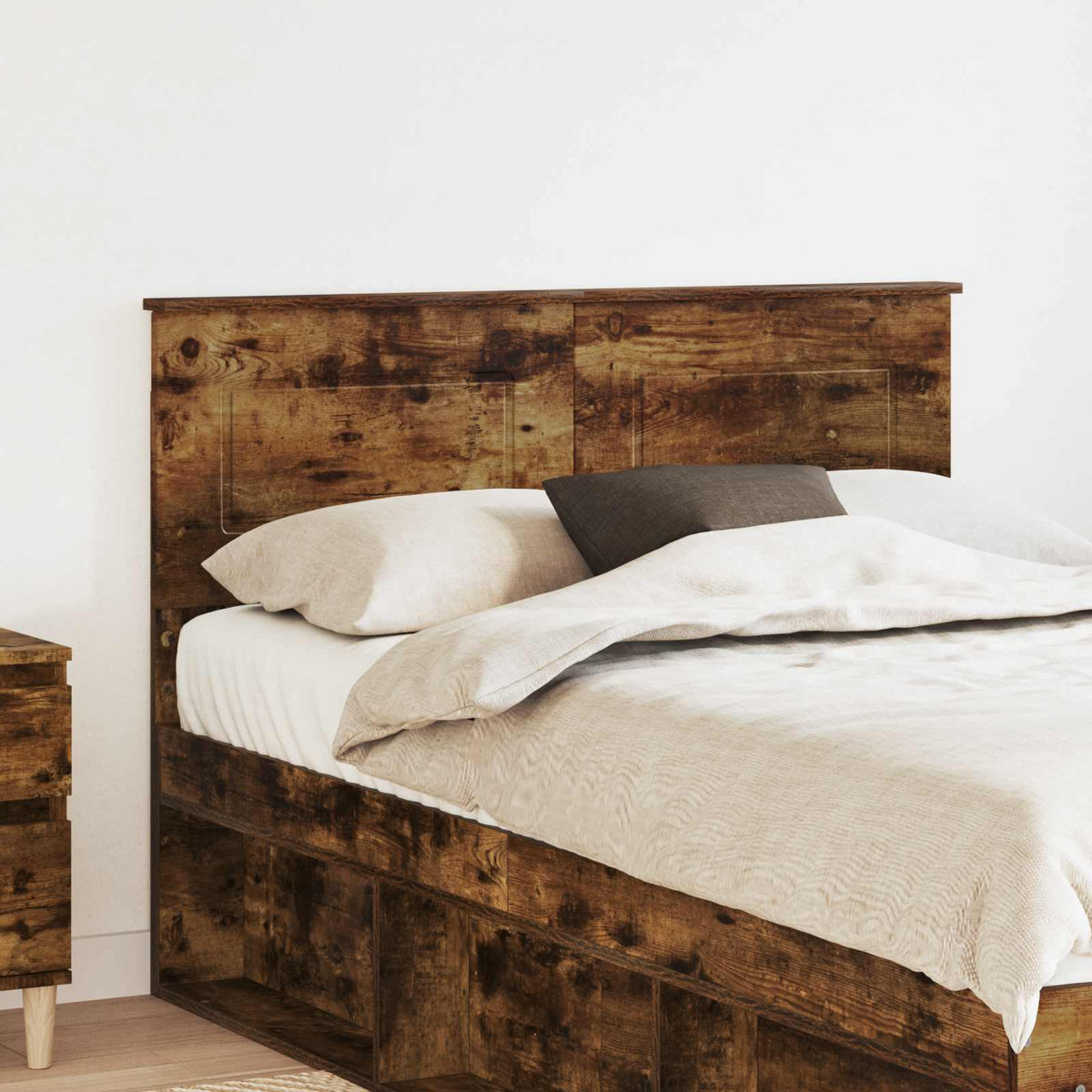 Hoofdbord Gerookt eiken Bewerkt hout is nu te koop bij PeponiXL, paradijselijk wonen!