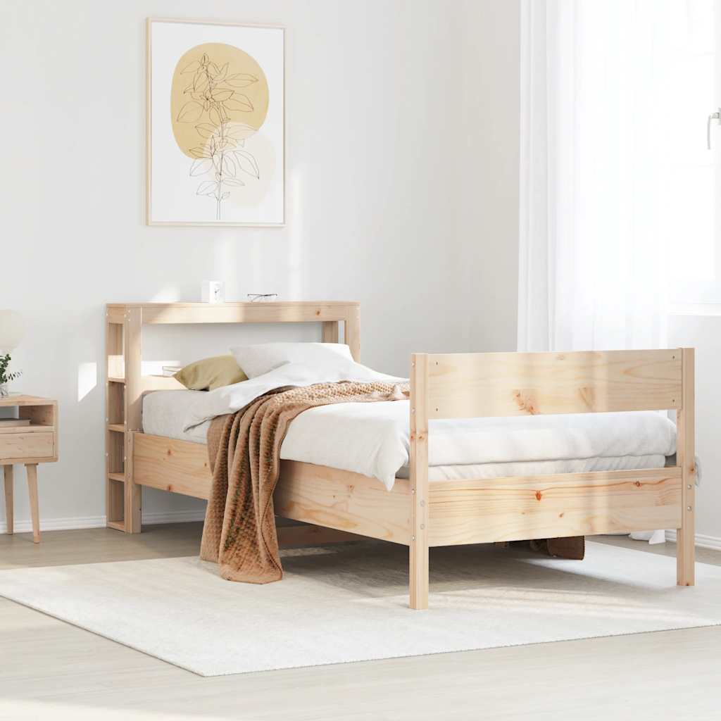 Bedframe zonder matras massief grenenhout 75x190 cm is nu te koop bij PeponiXL, paradijselijk wonen!