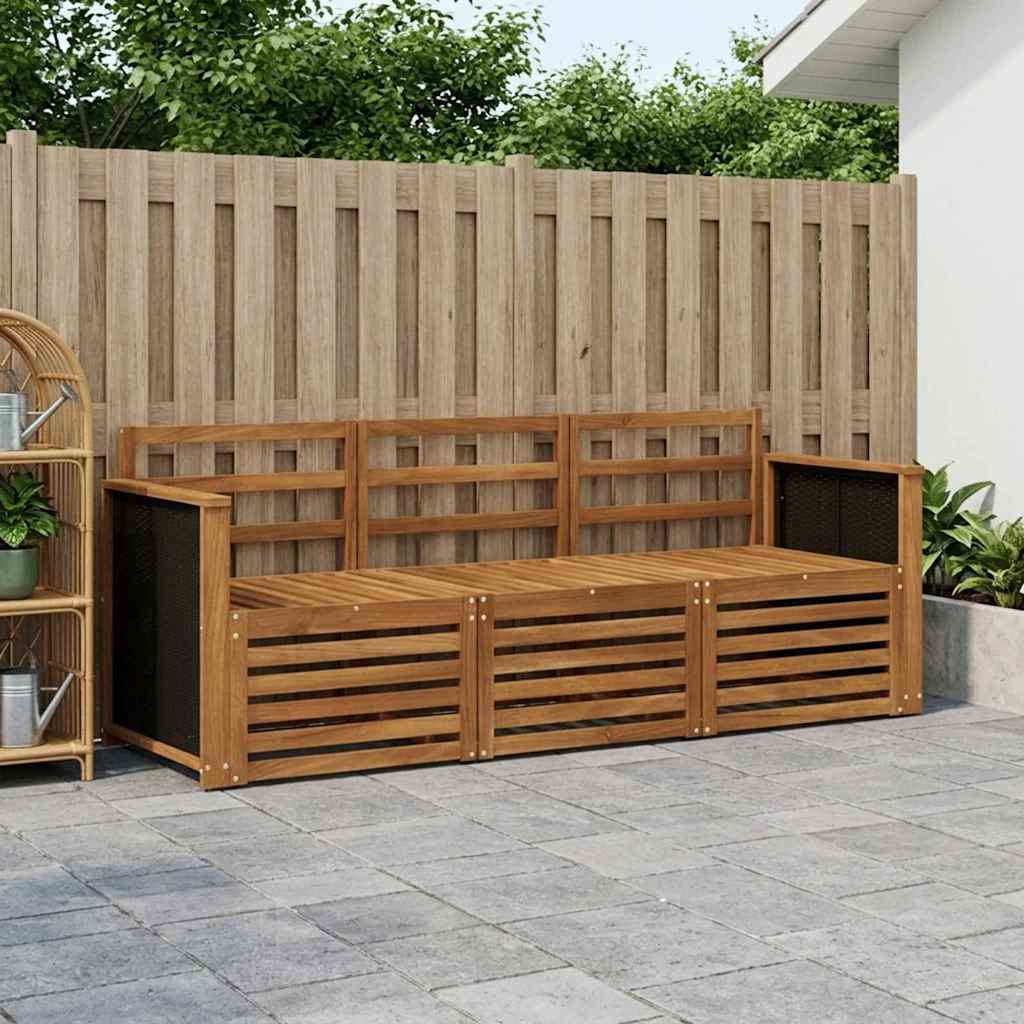 Sofa-Sets 3 pcs Massief Acaciahout is nu te koop bij PeponiXL, paradijselijk wonen!