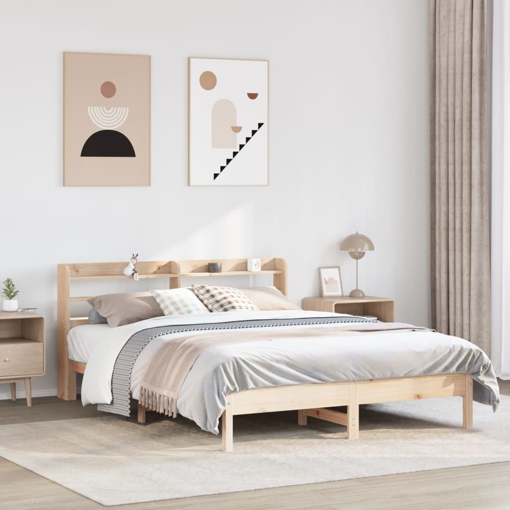 Bedframe zonder matras massief grenenhout 150x200 cm is nu te koop bij PeponiXL, paradijselijk wonen!