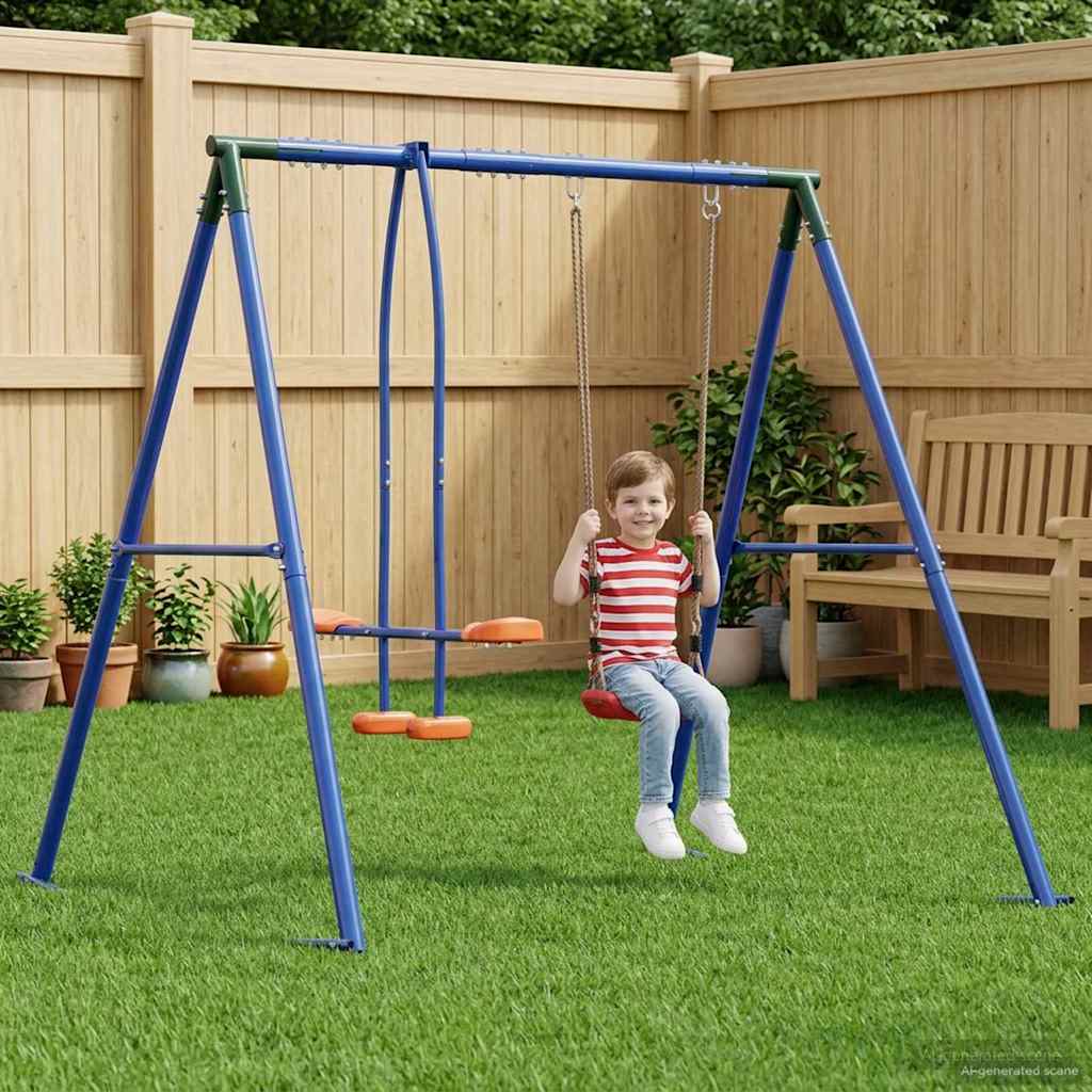 Buiten Schommelframe met Glijbaan voor tot 3 kinderen is nu te koop bij PeponiXL, paradijselijk wonen!
