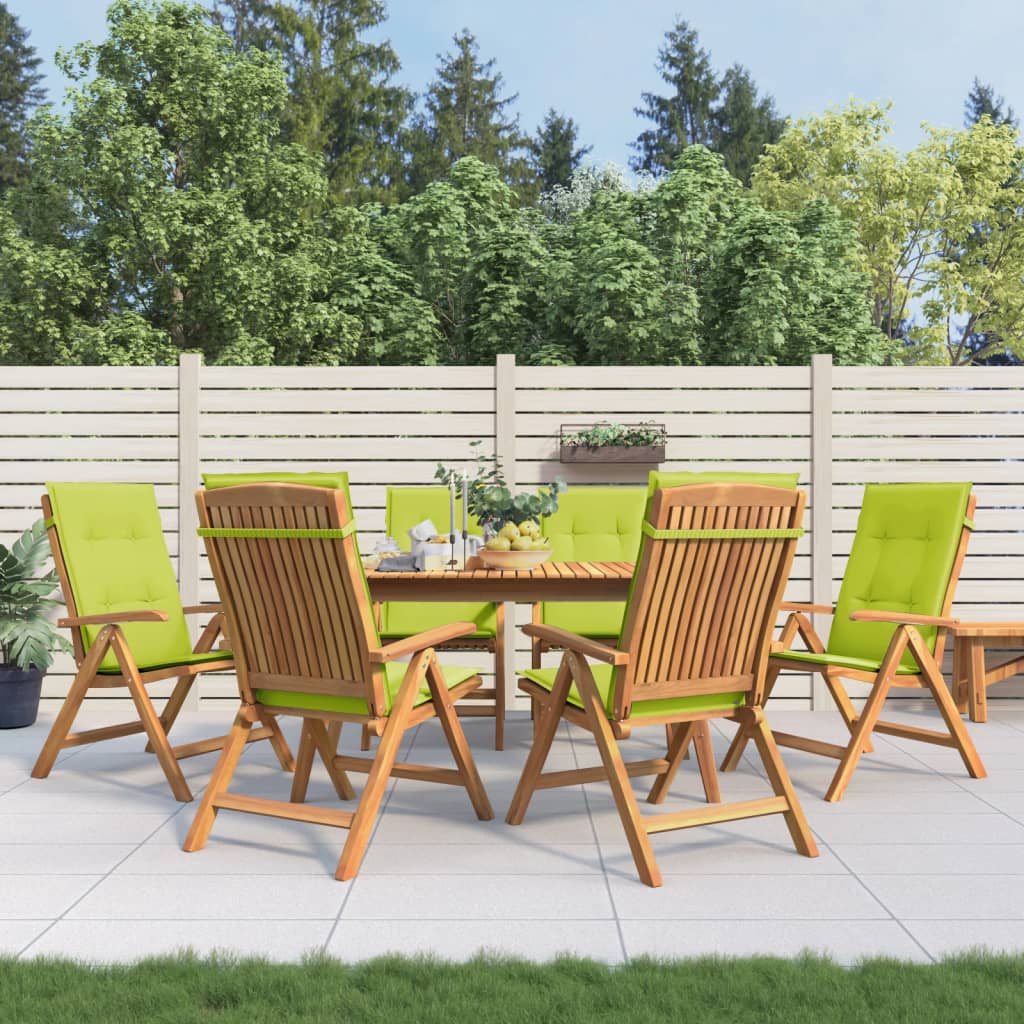 Tuinstoelen 6 st verstelbaar met kussens massief teakhout is nu te koop bij PeponiXL, paradijselijk wonen!