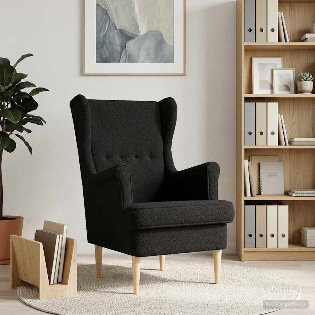 Fauteuil Zwart Stof is nu te koop bij PeponiXL, paradijselijk wonen!