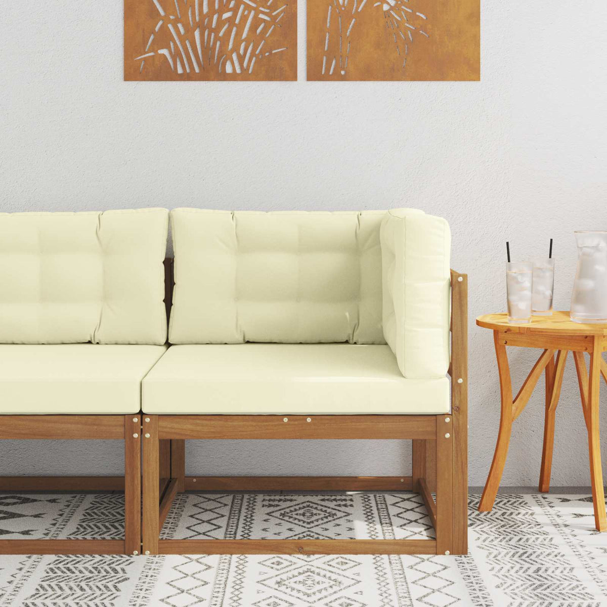 Outdoor Hoekbank Naturel is nu te koop bij PeponiXL, paradijselijk wonen!
