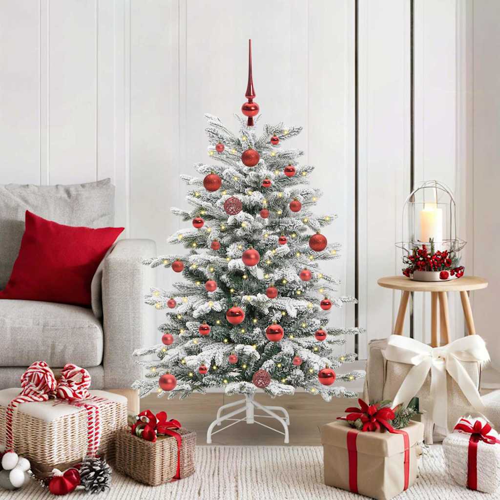 Kunstmatige Inklapbare Kerstboom Wit 120 cm PE en PVC is nu te koop bij PeponiXL, paradijselijk wonen!