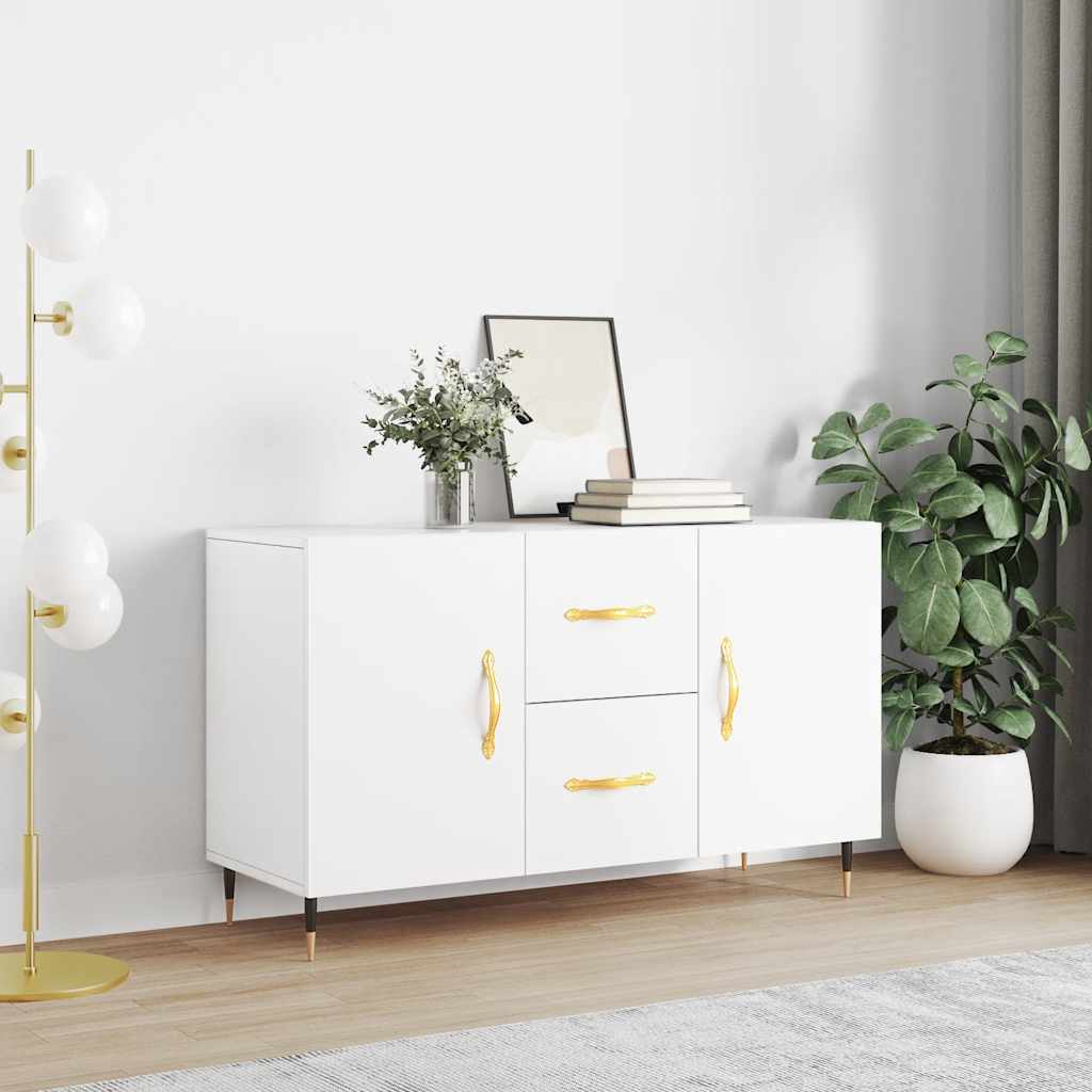 Dressoir 100x36x60 cm bewerkt hout wit is nu te koop bij PeponiXL, paradijselijk wonen!