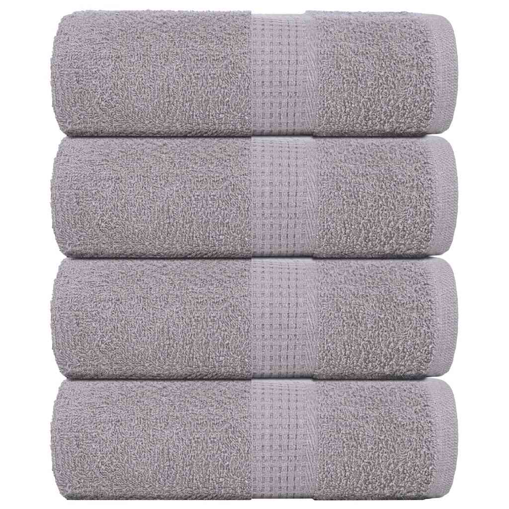 Washandjes FROGN 4 st 30x30 cm 360 g/m² grijs is nu te koop bij PeponiXL, paradijselijk wonen!