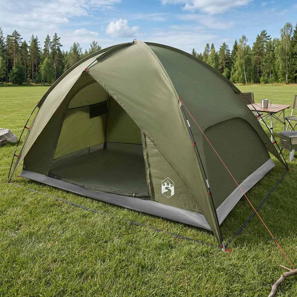 Camping Tent met Regenhoes Waterdicht Koepel Olijfgroen is nu te koop bij PeponiXL, paradijselijk wonen!