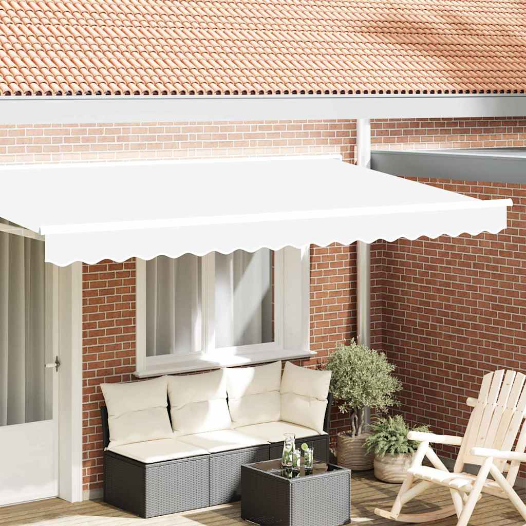 Vervangende markies volant Wit 4 m Polyester is nu te koop bij PeponiXL, paradijselijk wonen!