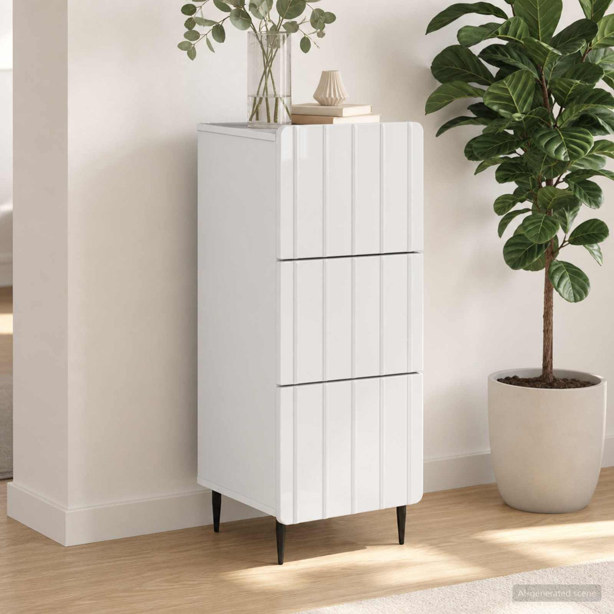 Ladenkast Wit 33 x 34,5 x 92 cm Bewerkt hout is nu te koop bij PeponiXL, paradijselijk wonen!
