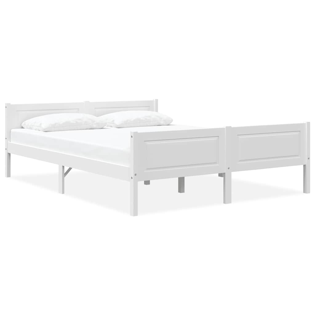 Bedframe massief grenenhout wit 160x200 cm is nu te koop bij PeponiXL, paradijselijk wonen!