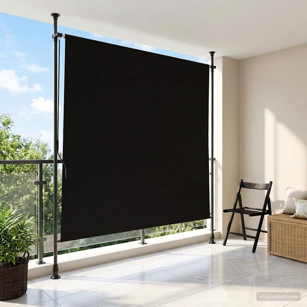 Buiten Rolgordijn Zwart 150 x 270 cm is nu te koop bij PeponiXL, paradijselijk wonen!