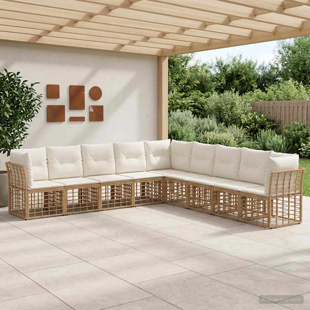 Buiten bankenset Naturel Polyester is nu te koop bij PeponiXL, paradijselijk wonen!