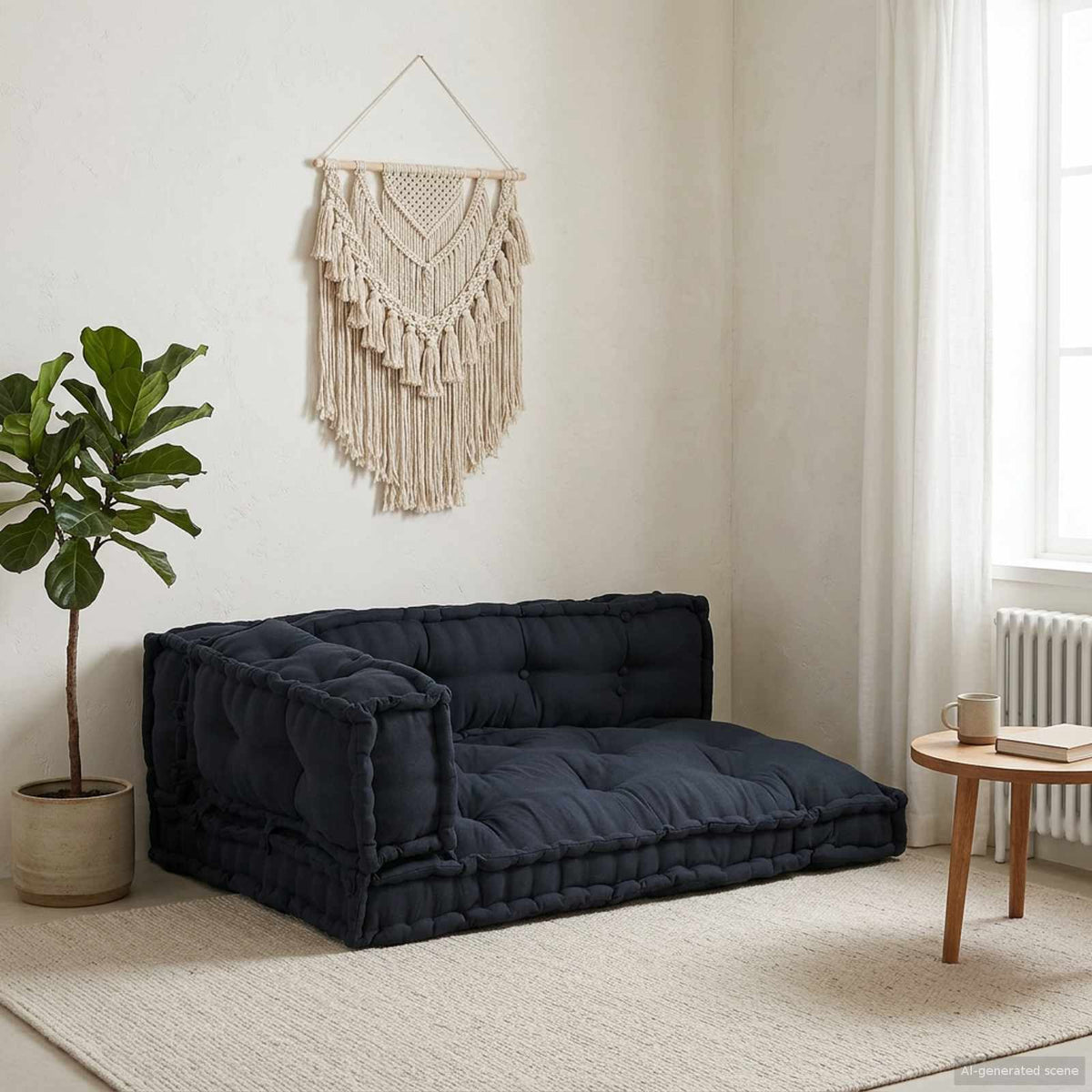 Pallet Sofa Kussen 3 pcs Antracietkleurig 120 x 80 x 38 cm Stof is nu te koop bij PeponiXL, paradijselijk wonen!