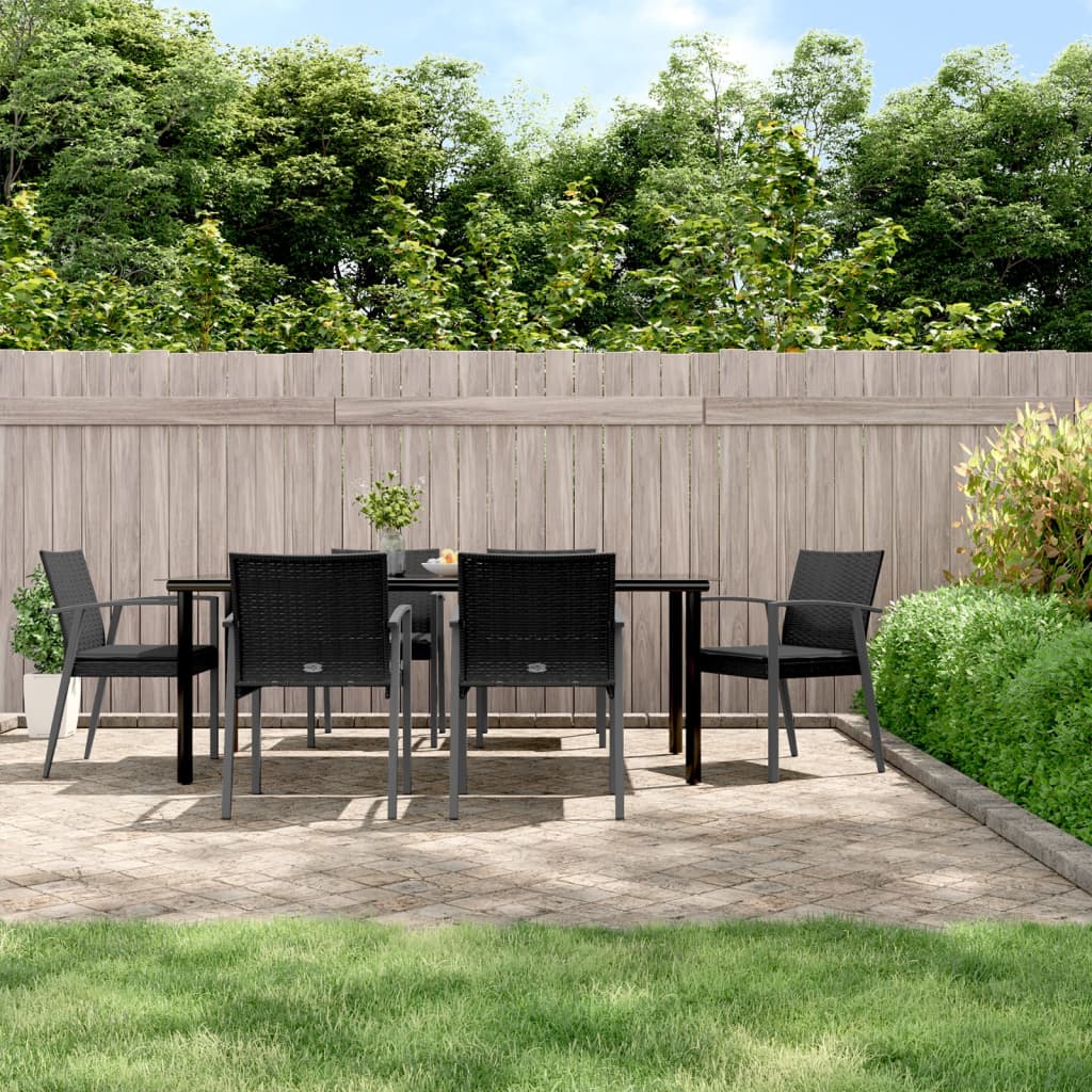 7-delige Tuinset met kussens poly rattan en staal is nu te koop bij PeponiXL, paradijselijk wonen!