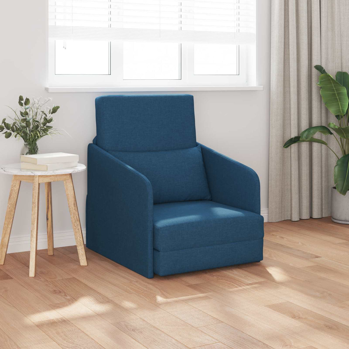Slaapbank Blauw 65 x 80 x 83 cm Stof is nu te koop bij PeponiXL, paradijselijk wonen!