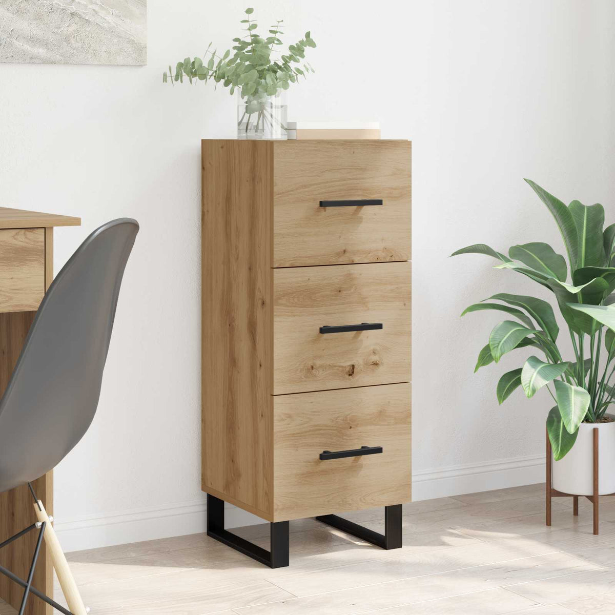 Dressoir Artisan Eiken 34,5 x 34 x 90 cm is nu te koop bij PeponiXL, paradijselijk wonen!