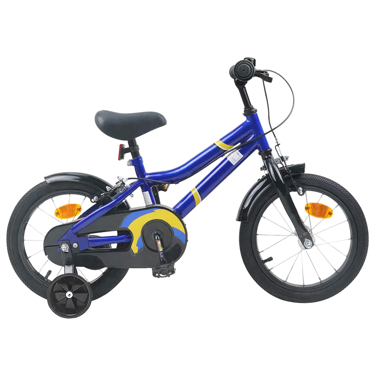 Kinderfiets 16 Inch voor 4-6 jaar oud Blauw Wit is nu te koop bij PeponiXL, paradijselijk wonen!