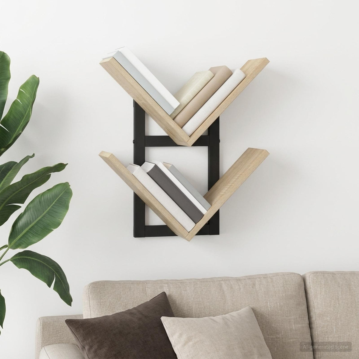 Wand Vlonderschap Sonoma Eiken 43 x 15 x 47 cm Bewerkt hout is nu te koop bij PeponiXL, paradijselijk wonen!
