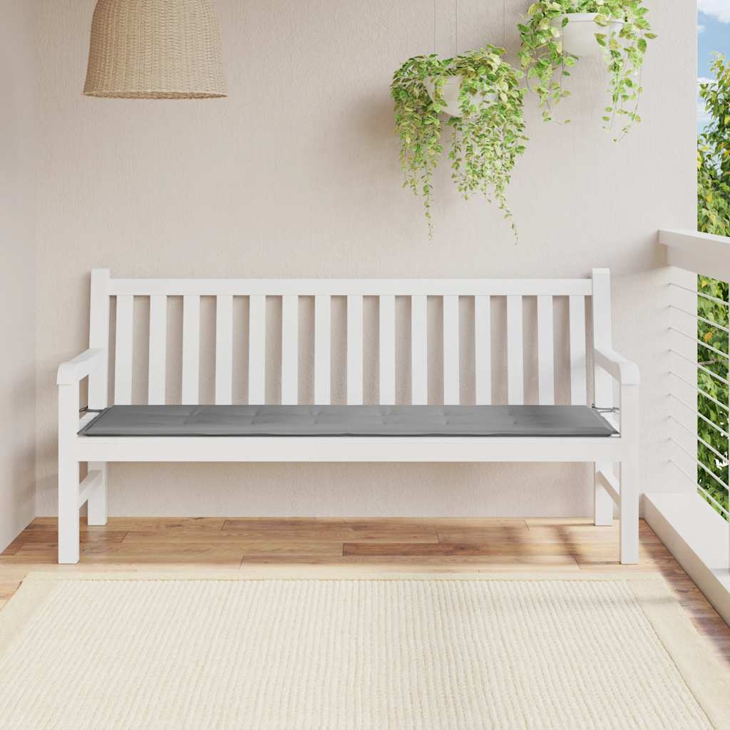 Tuinbankkussen 180x50x3 cm oxford stof grijs is nu te koop bij PeponiXL, paradijselijk wonen!