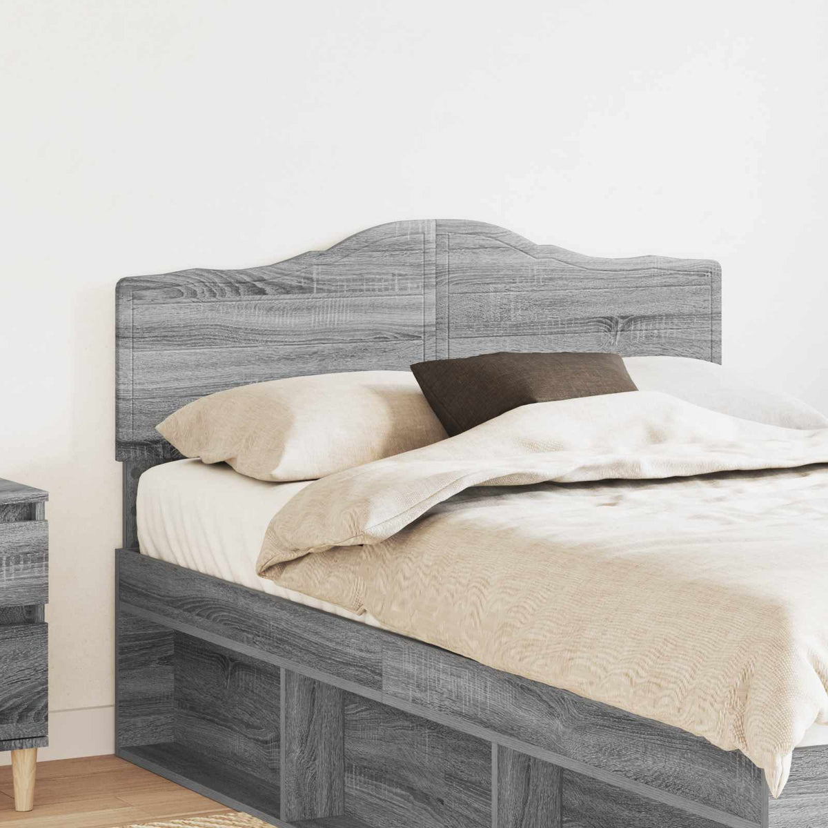 Hoofdbord Grijs Sonoma Bewerkt hout is nu te koop bij PeponiXL, paradijselijk wonen!