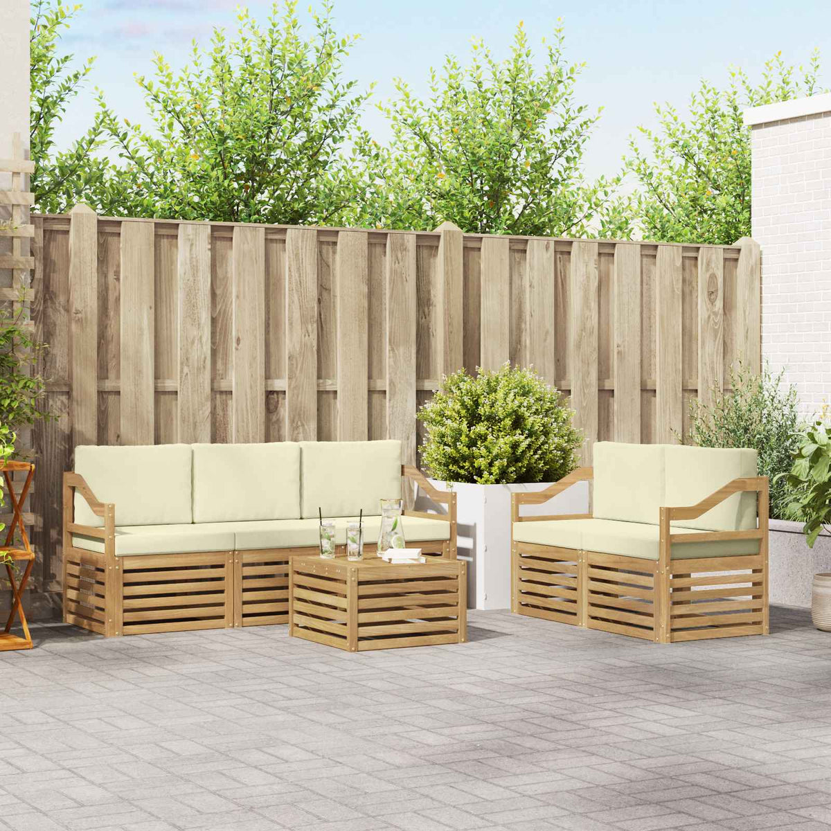 Sofa-Sets Massief Acaciahout is nu te koop bij PeponiXL, paradijselijk wonen!