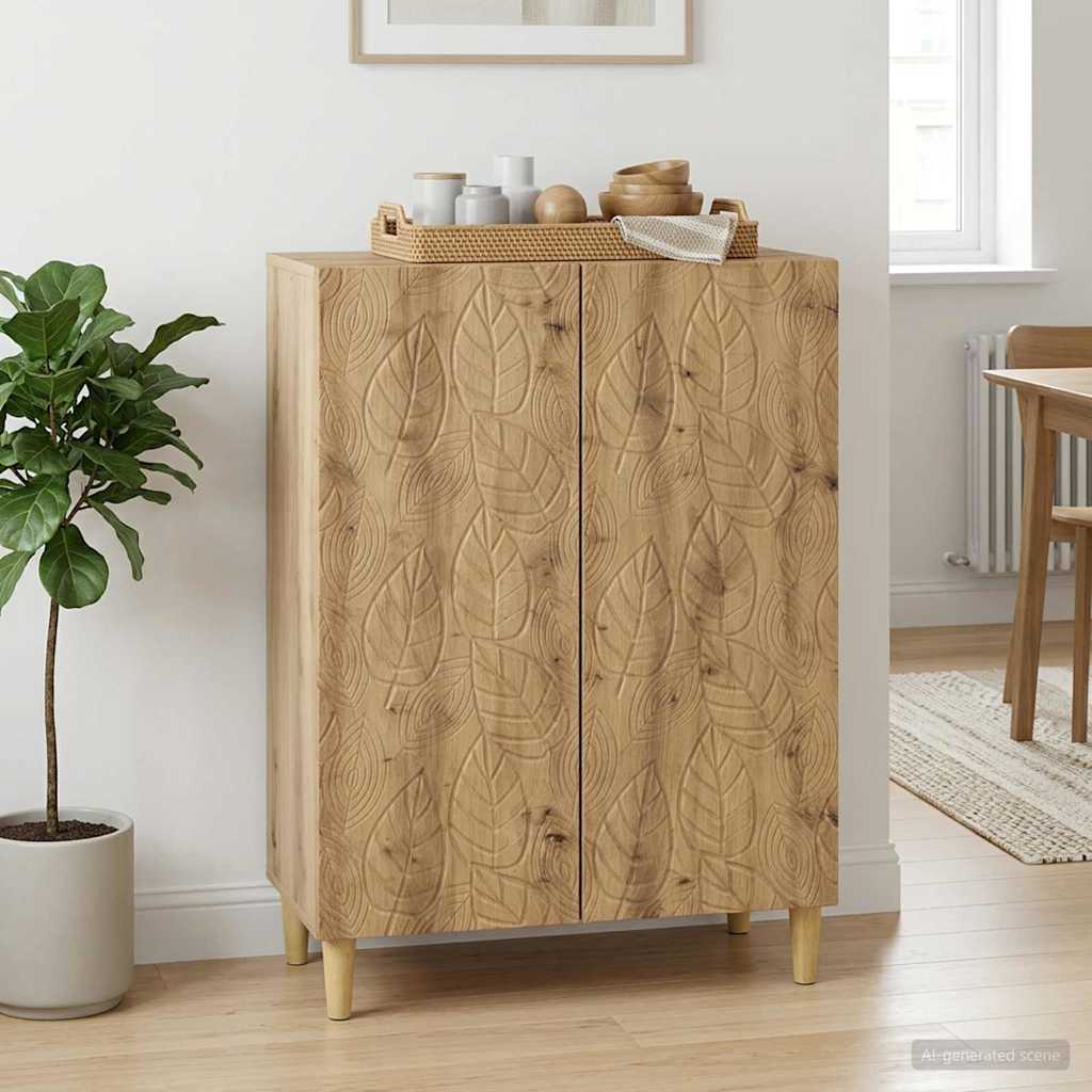 Dressoir Artisanaal eiken 66 x 34,5 x 90 cm Bewerkt hout is nu te koop bij PeponiXL, paradijselijk wonen!